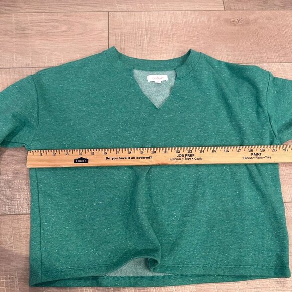 COLSIE JUNIOR WOMENS CROPPED SWEATSHIRT NEW SIZE XS GREEN - Picture 4 of 8
